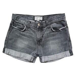 Current Elliott The Boyfriend Rolled Short, Charcoal Gray, Size 25